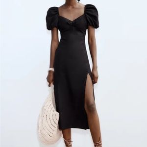 Zara Black Midi Dress